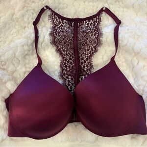 Victoria's Secret Burgundy Lace Bra push up 
So obsessed